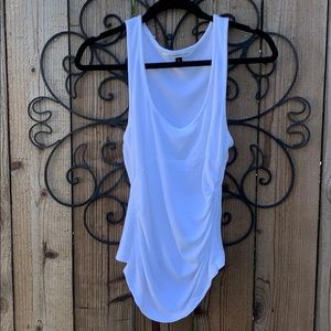 Diane vonFurstenberg white hi low tank